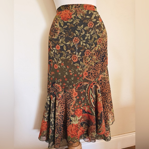 Coldwater Creek Multicolor Floral Maxi Skirt - Picture 1 of 7